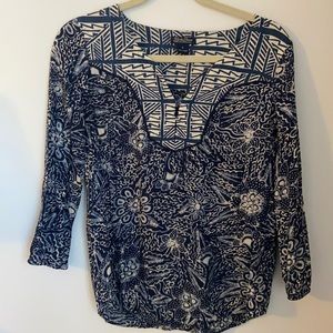 Lucky Brand 3/4 Sleeve Top- Small